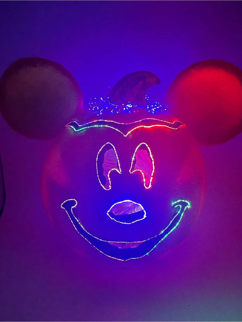 RARE Disney Store Mickey Mouse
FIBER OPTIC PUMPKIN JACK O
LANTERN
